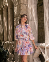 FLORA AND FAUNA DRESS- PINK/PURPLE