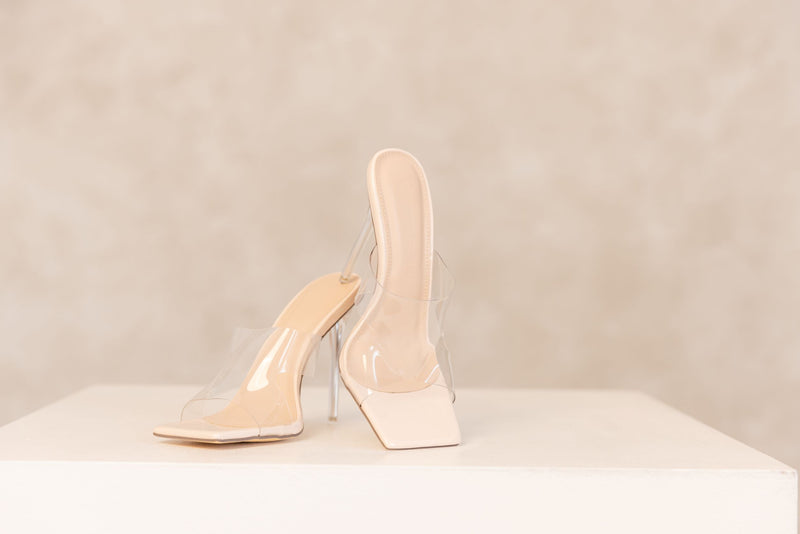 Our Clock Strikes 12 heels weren't exactly made for a fairytale. However this chic and modern clear heel would fit perfectly into your favorite princesses closet!