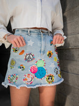 Patchalicous Denim Skirt