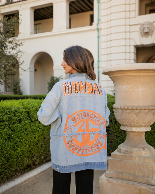 TEAM MONDAY DENIM JACKET- MEDIUM WASH